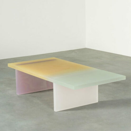 Haze Table Long Low Orange, Green and Purple | Carpenters Workshop Gallery